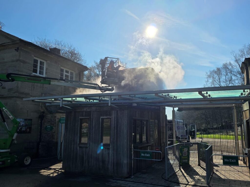 Monkey Forest, Stoke on Trent Low Pressure Steam Cleaning for Visitor Attraction Entrance (3)