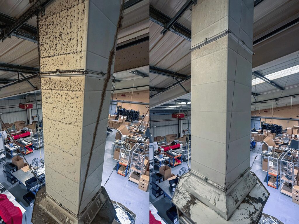 Specialist High Level Cleaning at Stirling Moulded Composites (2)