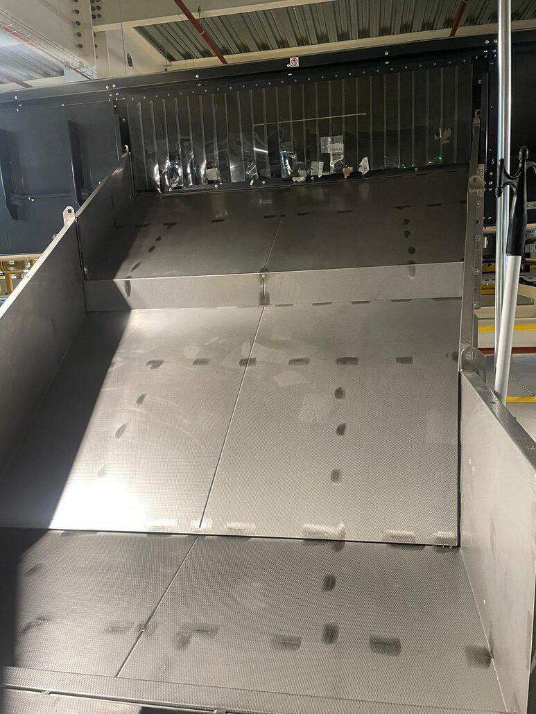 a clean chute after cleaning a clean chute after cleaning