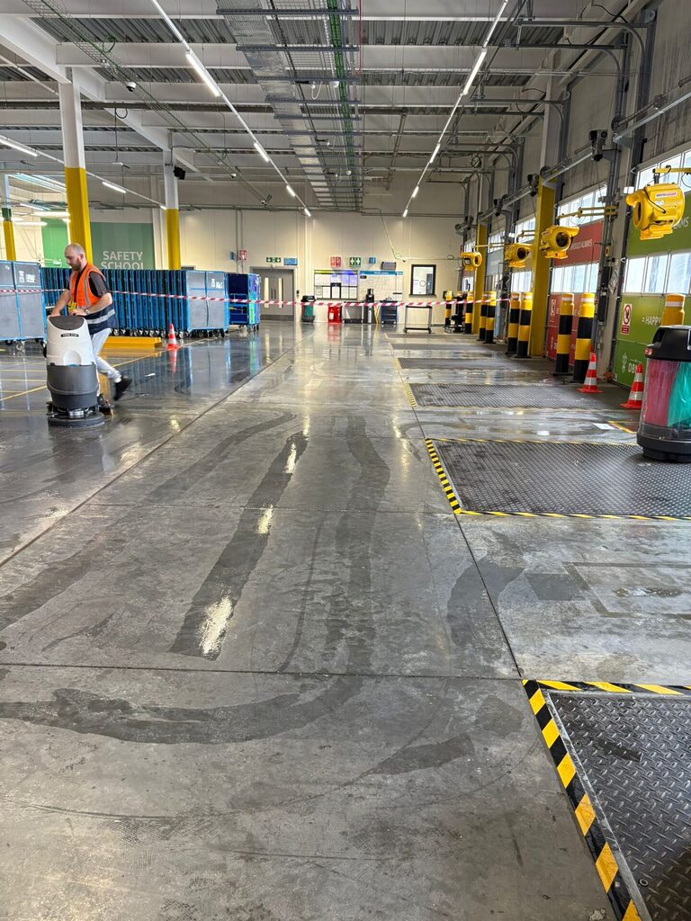 warehouse floor cleaning